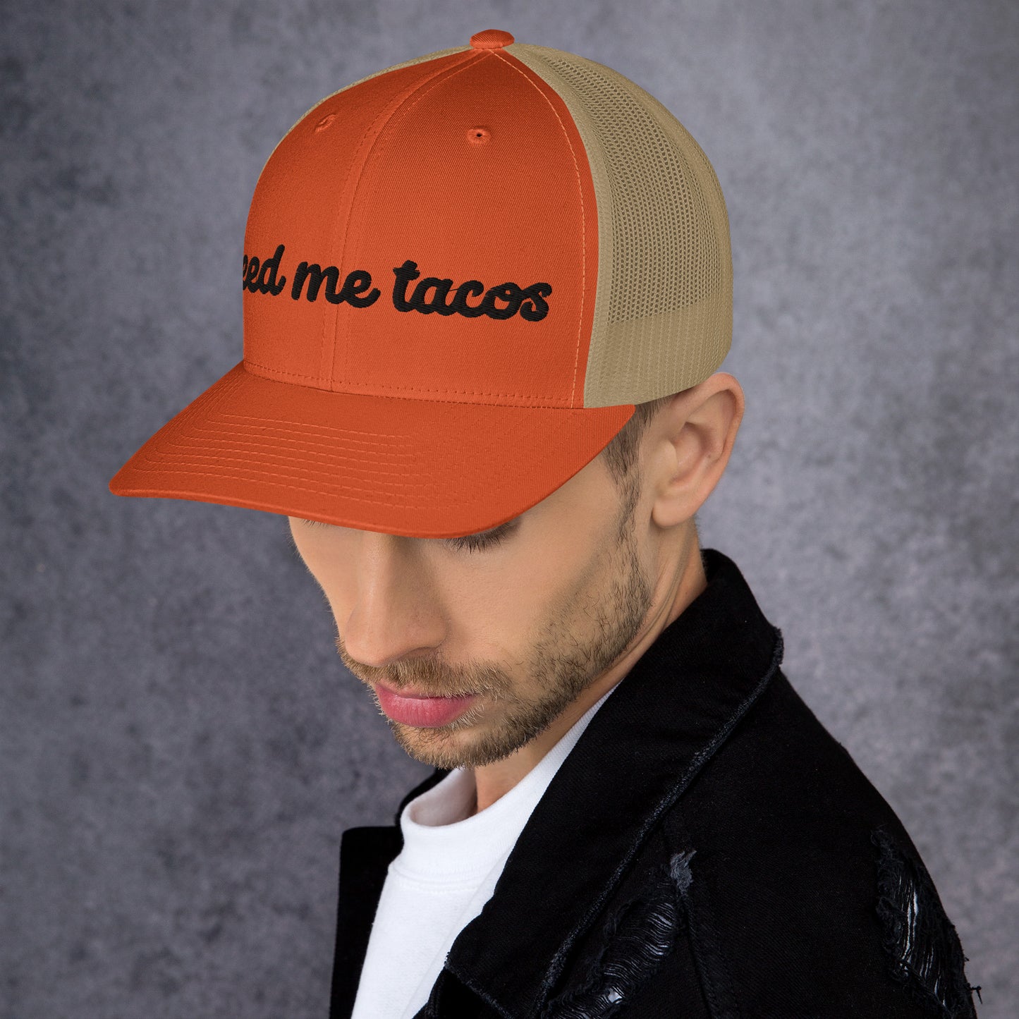 Feed Me Tacos Trucker Hat, Fun Cap