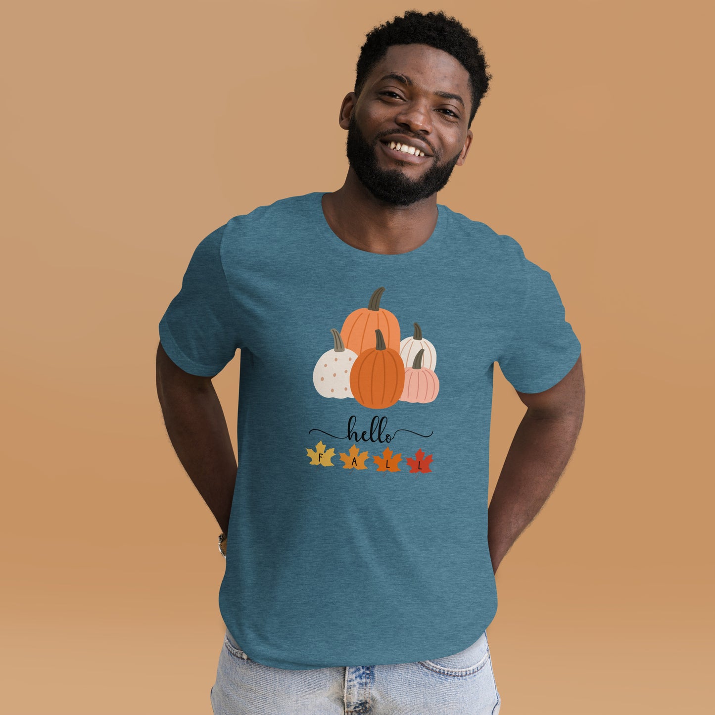 Hello Fall, Pumpkin Halloween T Shirt