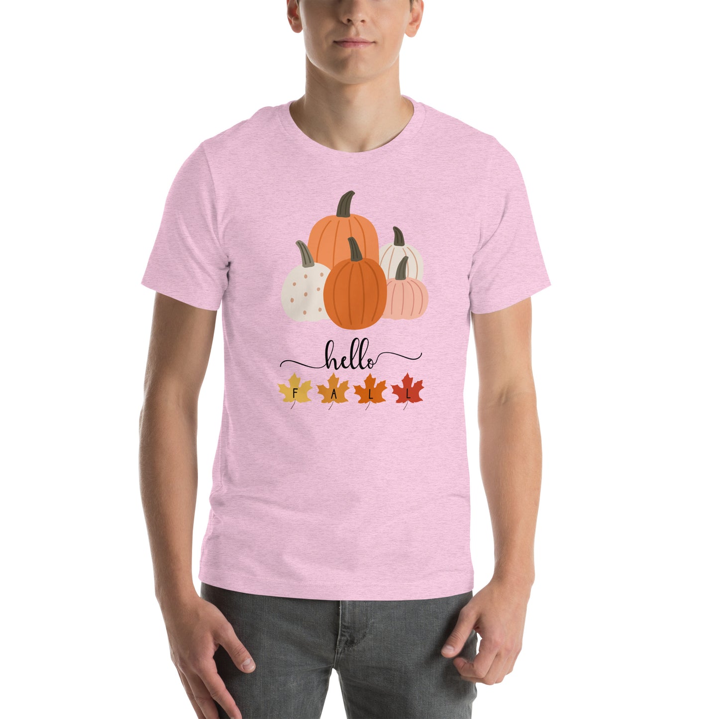 Hello Fall, Pumpkin Halloween T Shirt