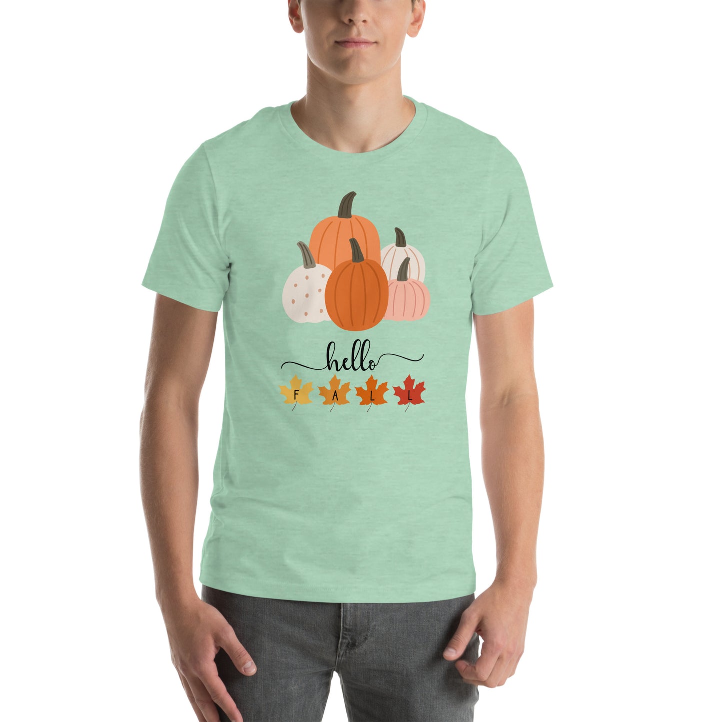 Hello Fall, Pumpkin Halloween T Shirt