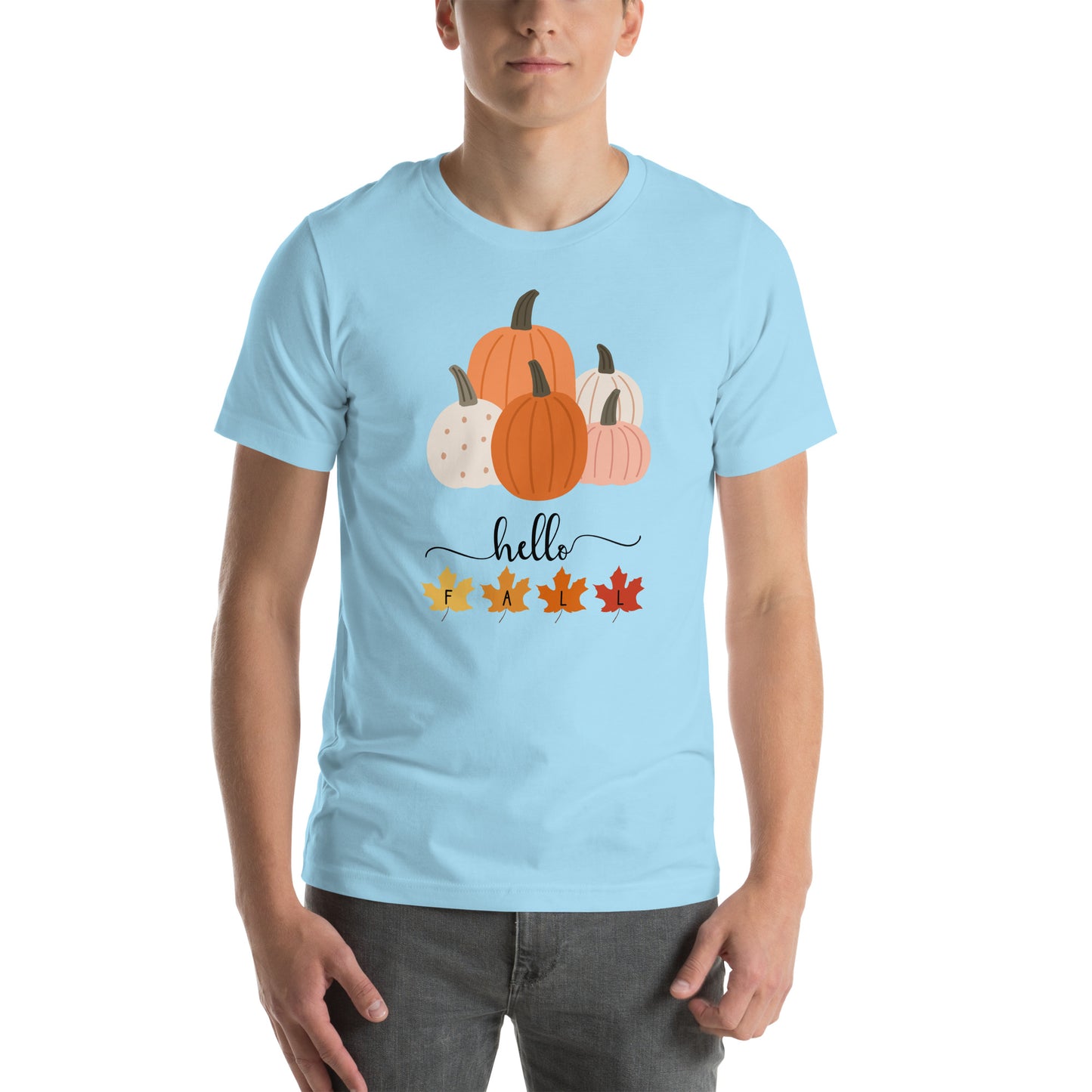 Hello Fall, Pumpkin Halloween T Shirt