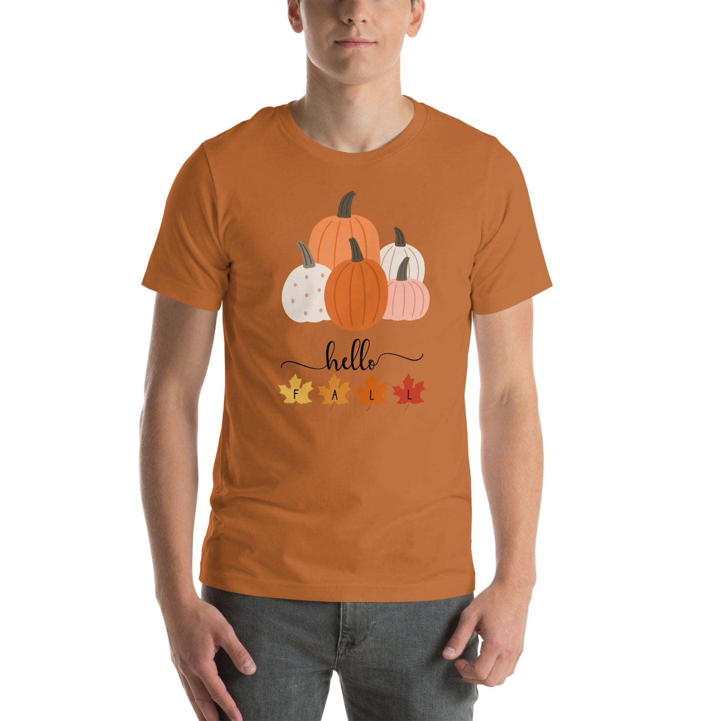 Hello Fall, Pumpkin Halloween T Shirt